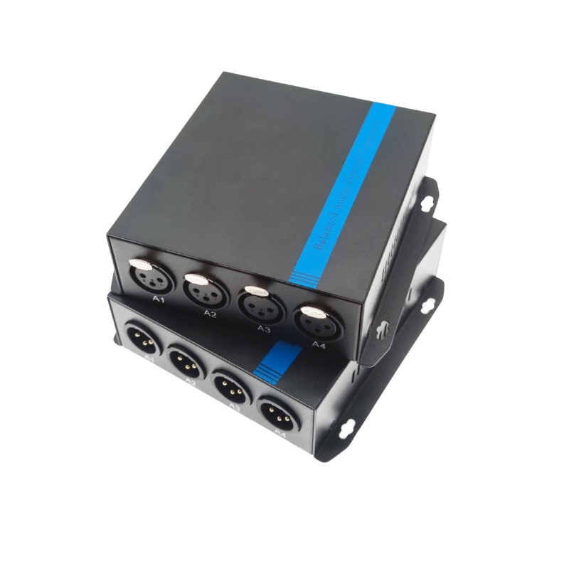 Audio to fiber converter XLR port